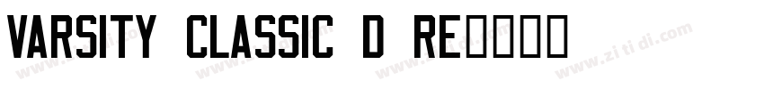 Varsity Classic D Re字体转换
